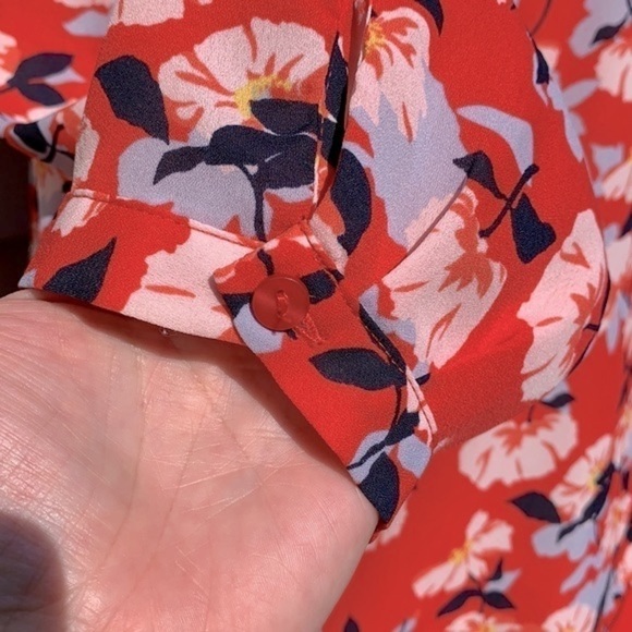 CYNTHIA ROWLEY 3/4 Sleeve Floral Blouse - Picture 5 of 10